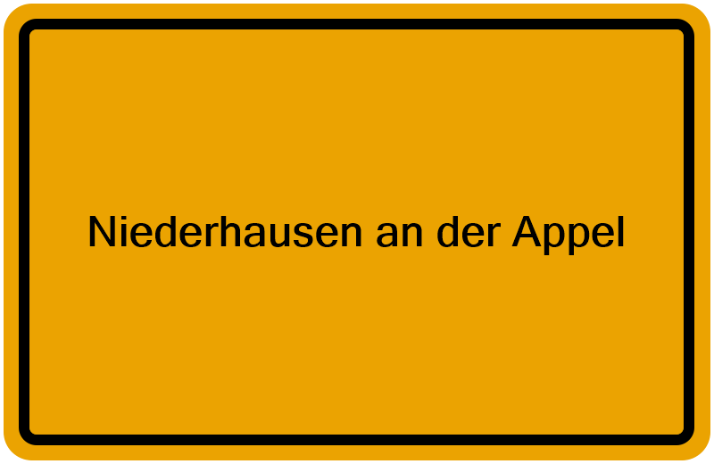 Handelsregisterauszug Niederhausen an der Appel